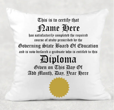 Diploma Pillow