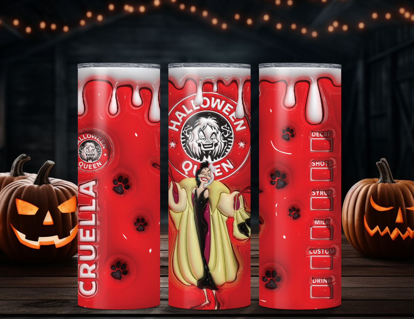 Cruella Spooky Tumblers