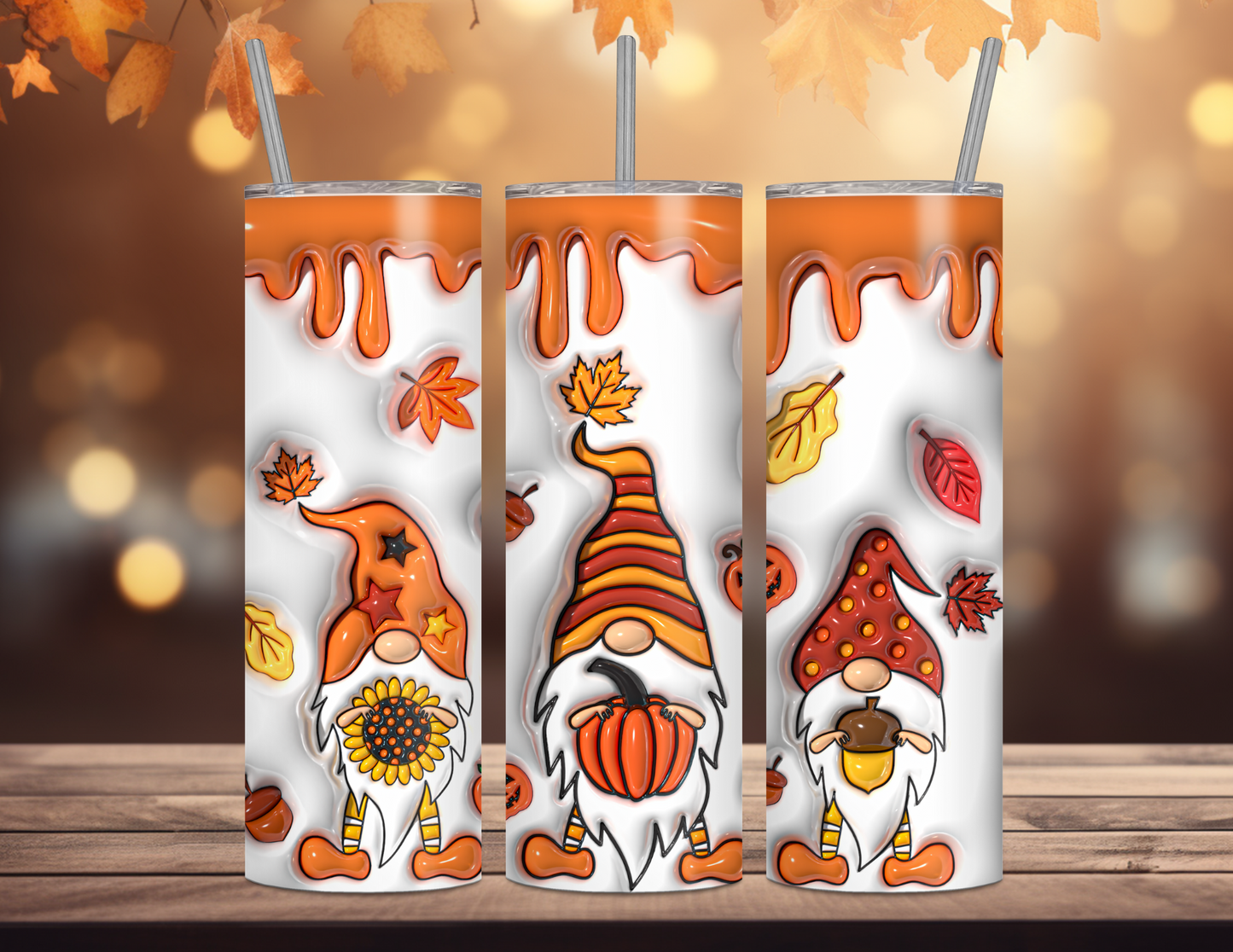 Fall Gnomes Life Tumbler