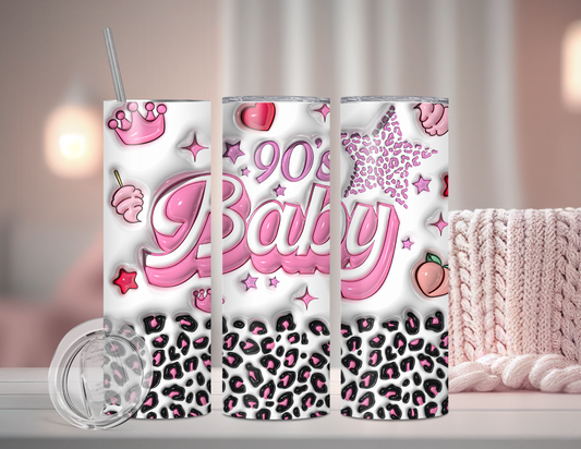 Pink 90s Baby Tumbler