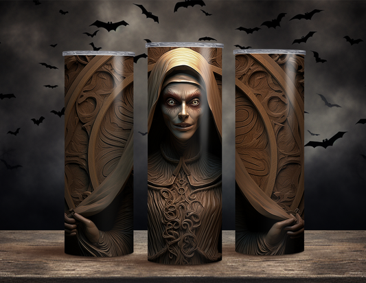 The Nun Stone Tumbler